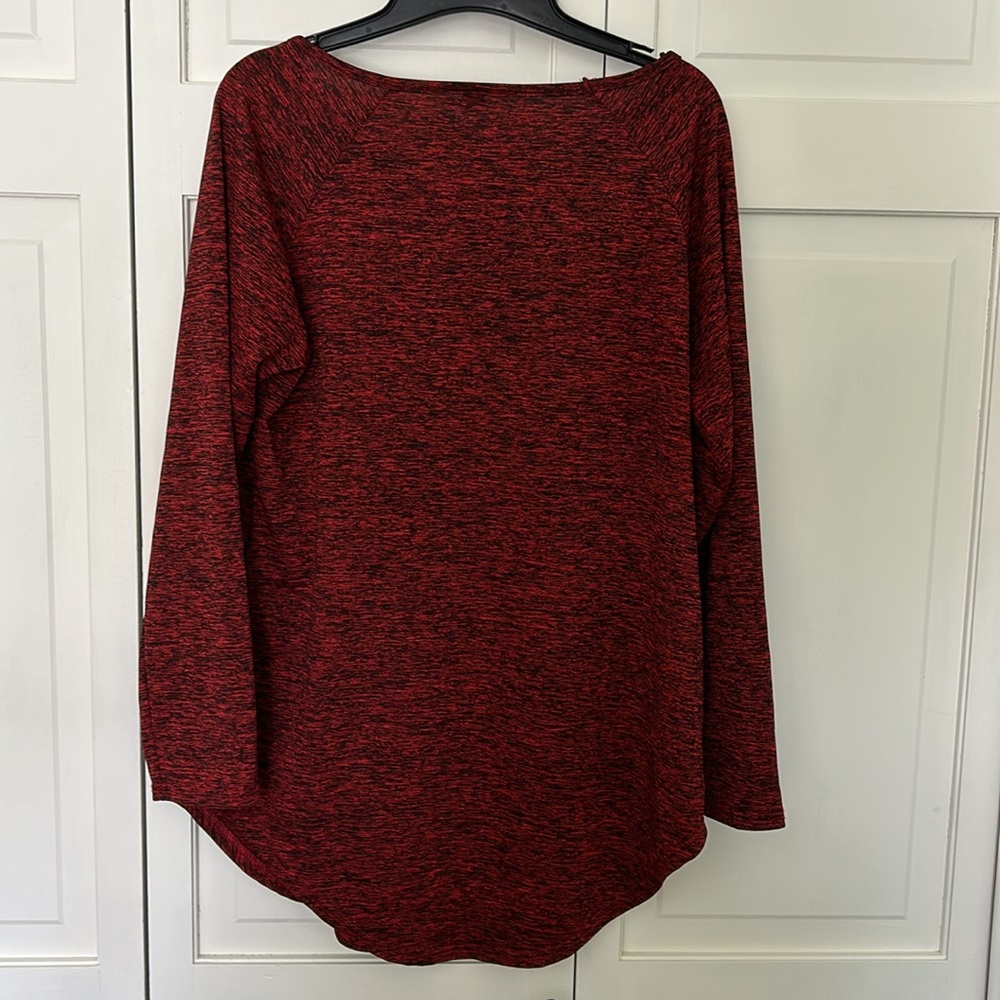 My Be Red and Black Heather Blouse - size Medium - Picture 6 of 8